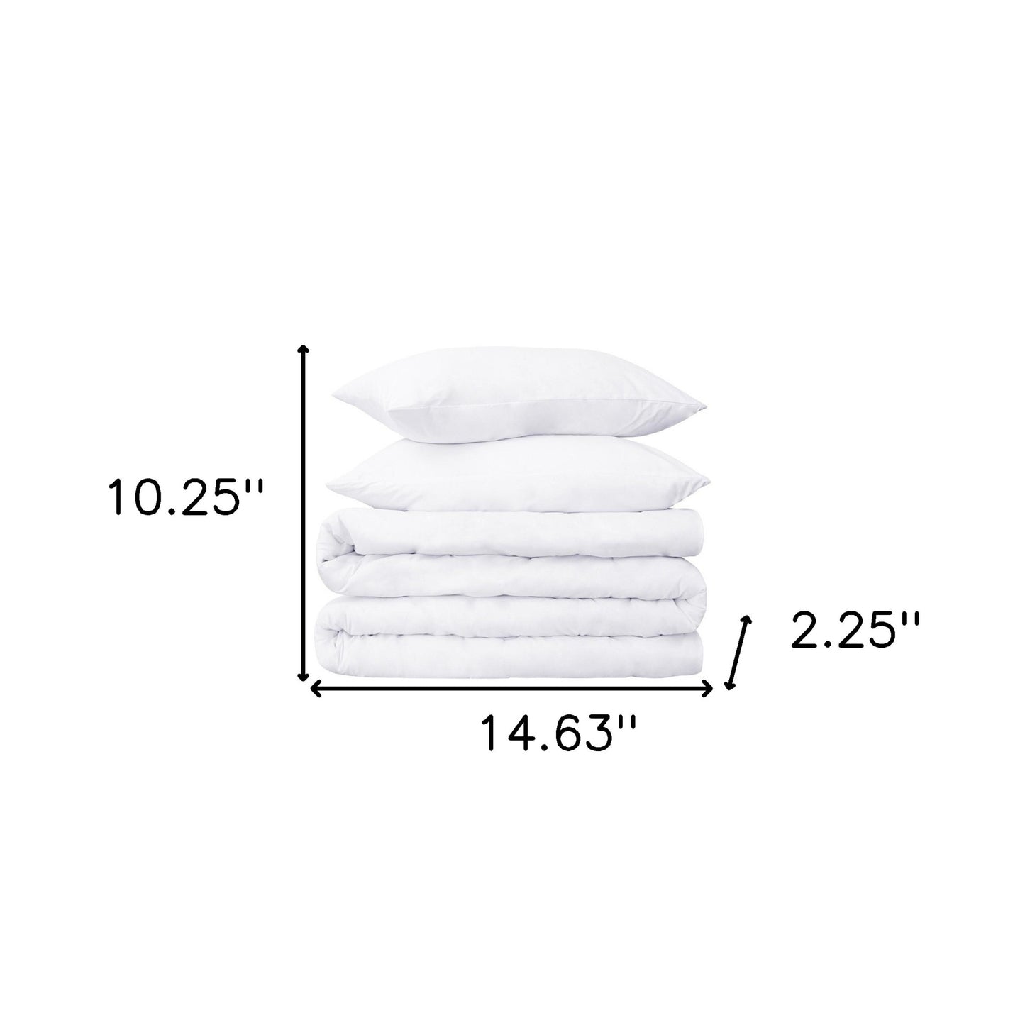 White Twin Cotton Blend 650 Thread Count Washable Duvet Cover Set-4