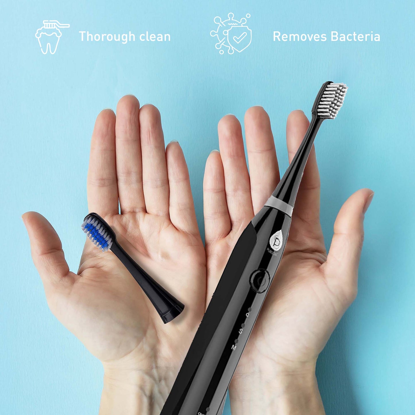 Pursonic Ultimate Oral Care Bundle – Smart Electric Toothbrush, Oral Irrigator, LED Whitening, and Ayurvedic Oil-2